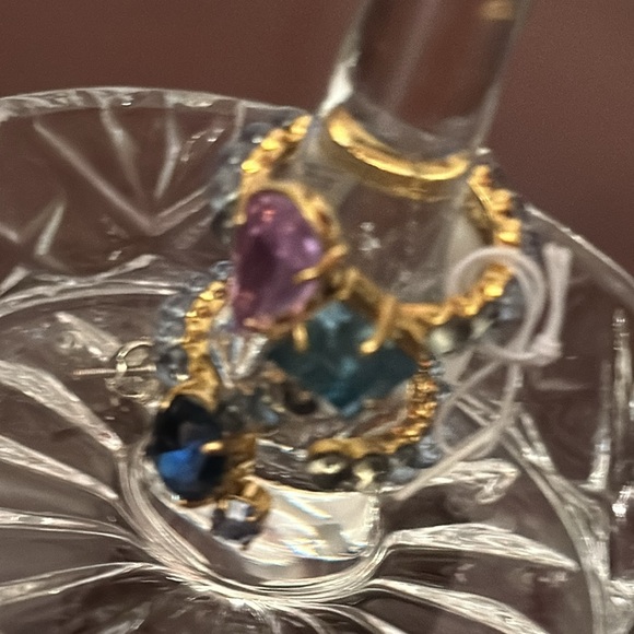 NAILS BY ME X JCREW STACKED CRYSTAL RING SZ 7 NWT - Picture 5 of 9